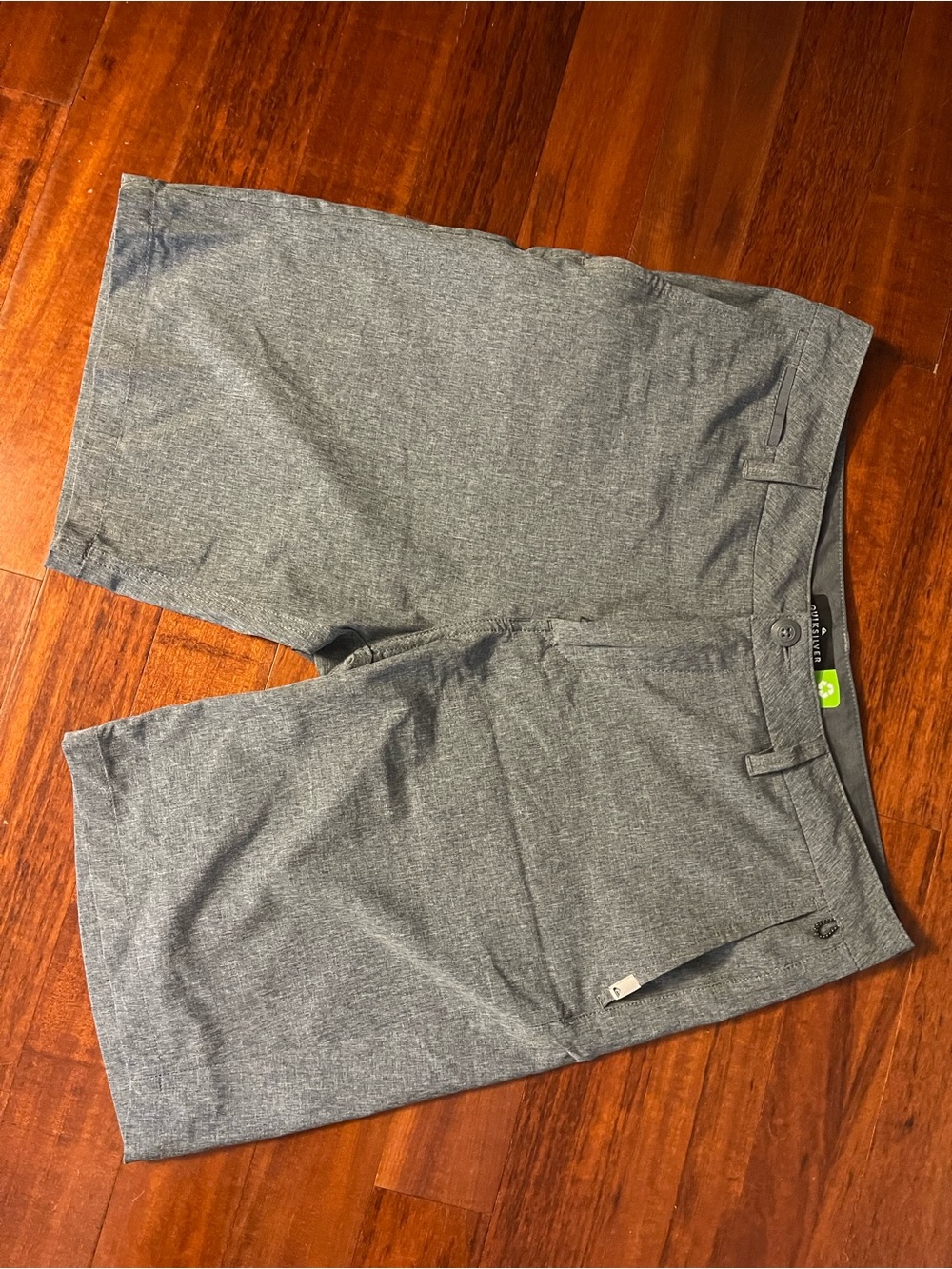 Quiksilver Men's Heather Grey hybrid board Shorts